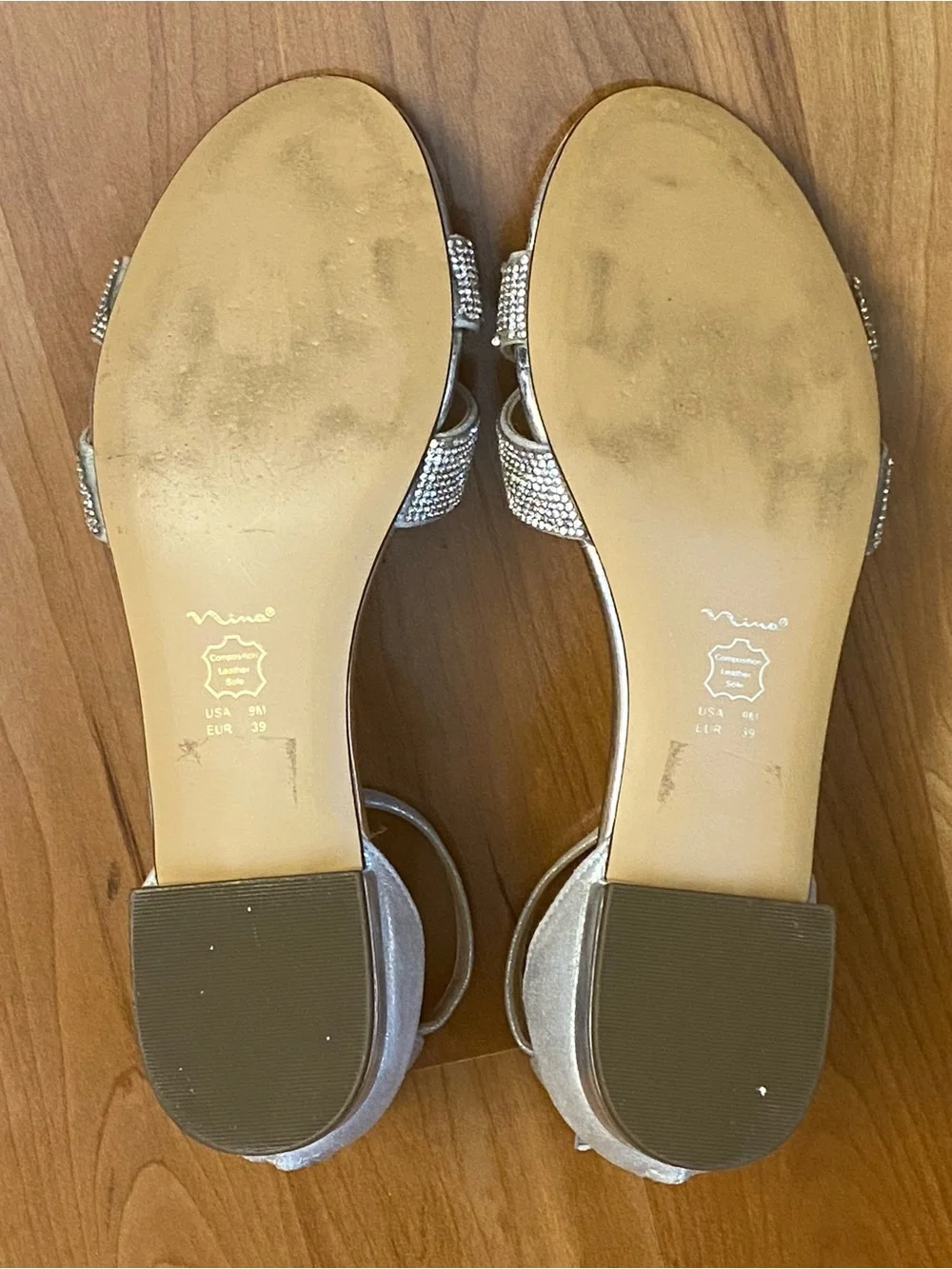 Nina Skylark Silver Sandals